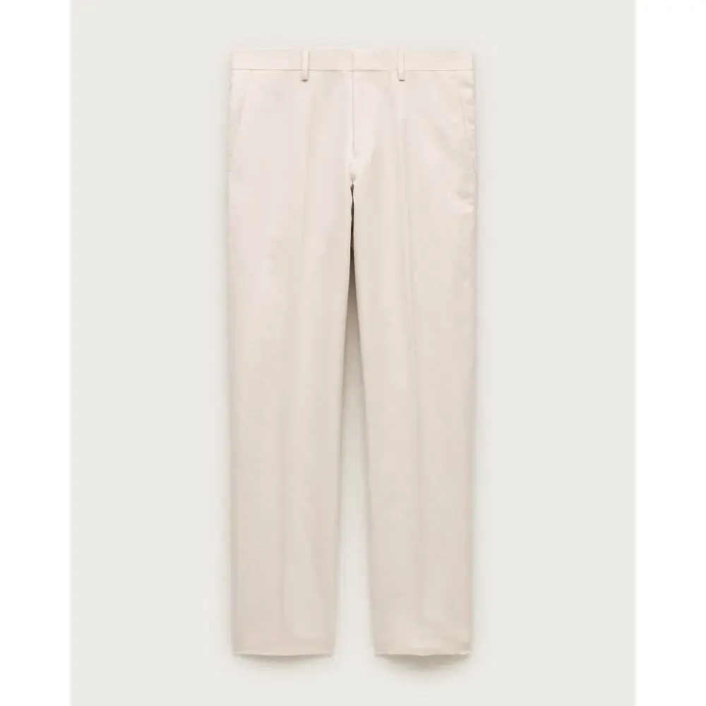 NWT J. Crew Ludlow Slim-fit suit pant in Baird McNutt Blend Cream Size 36/32